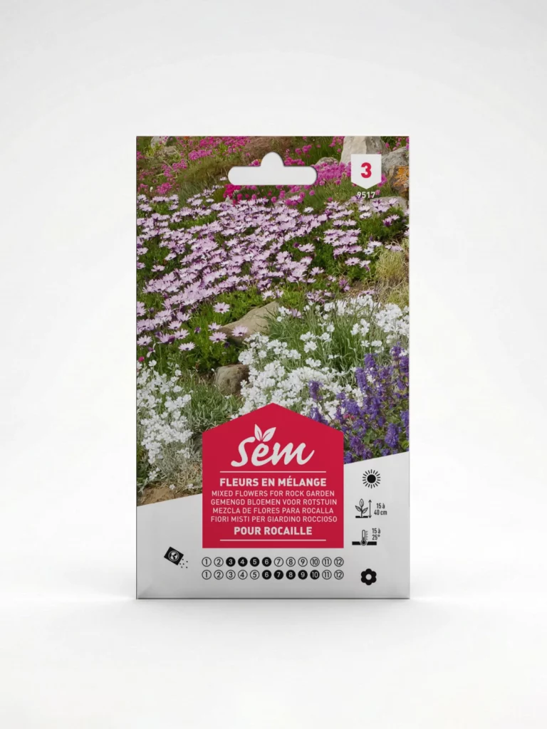 Semance Fleurs en mélange pour rocaille Agriclic.tn
